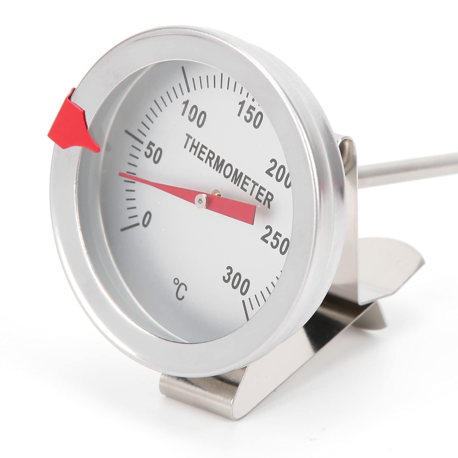 Termómetro para Freír con Dial de 5 cm, Rango 50-300°C, Medir Aceite y Comida Caliente