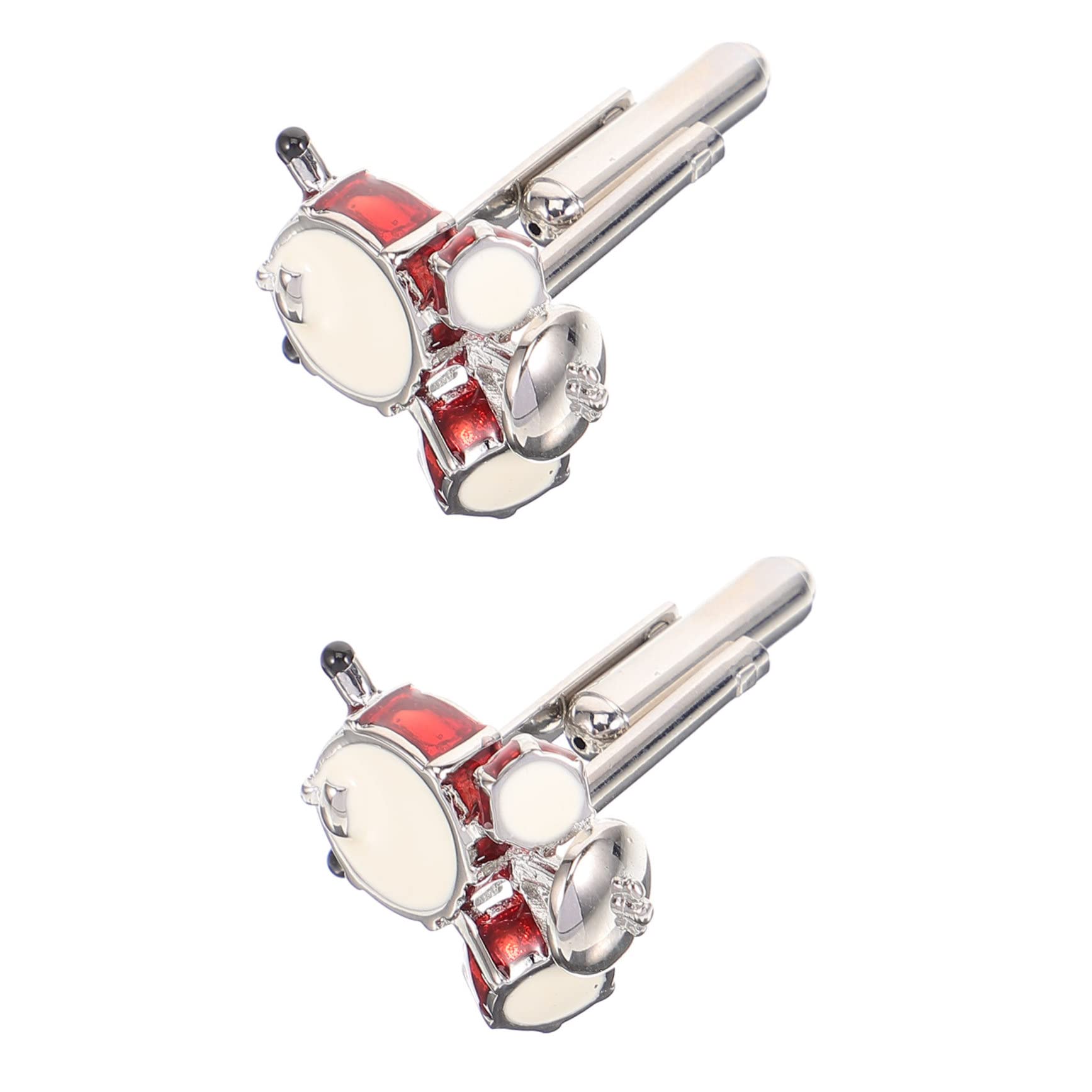 PACKOVE Gemelos De Tambor - Accesorio Accesorios De Traje Corbatas Para Hombres Clip De Corbata Para Hombre Gemelos De Traje Para Hombre Gemelos De Esmoquin Para Hombre