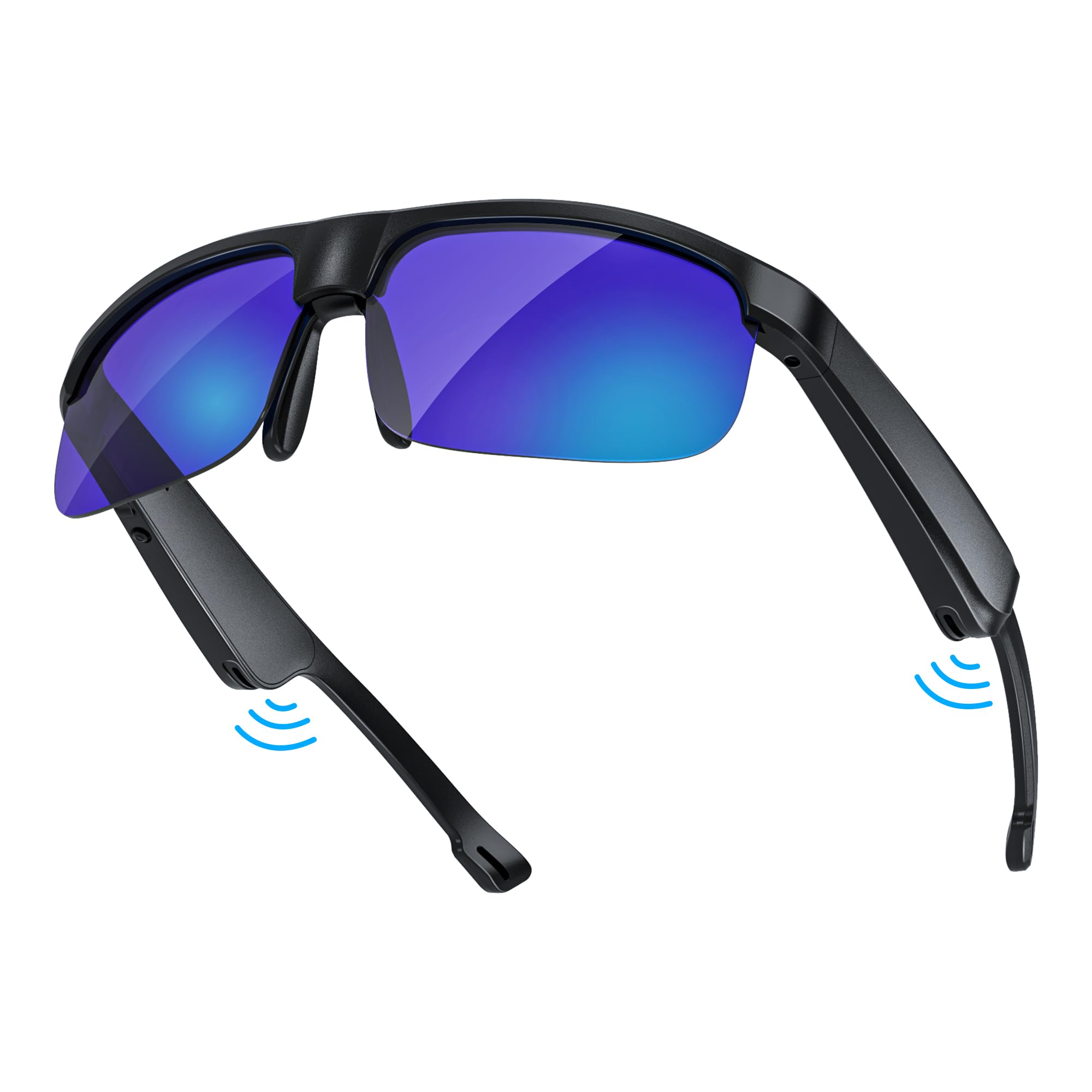 LVTEL Smart Glasses, Polarized Bluetooth Sunglasses, Built-in Mic & Speakers, Voice Assistant, UV Protection Audio Sun Glass