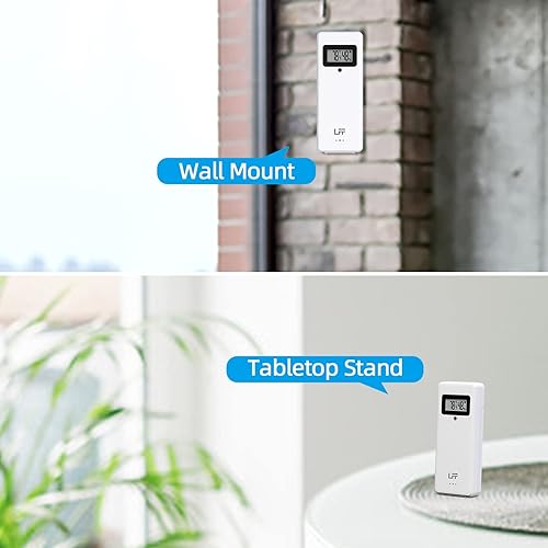 Miniatura 6 de LFF Wireless Remote Sensor With Indoor Outdoor Temperature and Humidity, LCD Display for Weather Station, Atomic Clock - Updated Version