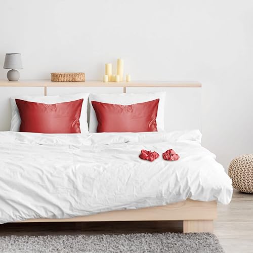 Miniatura 4 de Alexandra's Secret - Juego de 2 fundas de almohada de satén con cierre para el cabello y la piel, juego de 2 fundas de almohada sedosas de lujo,