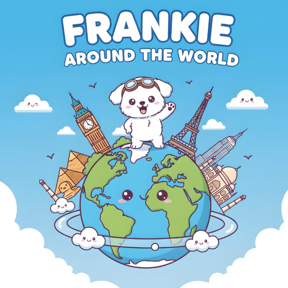 Frankie Around The World: A Cute Kawaii Coloring Journey for Kids: Learn about Countries and Culture with Frankie the Dog.