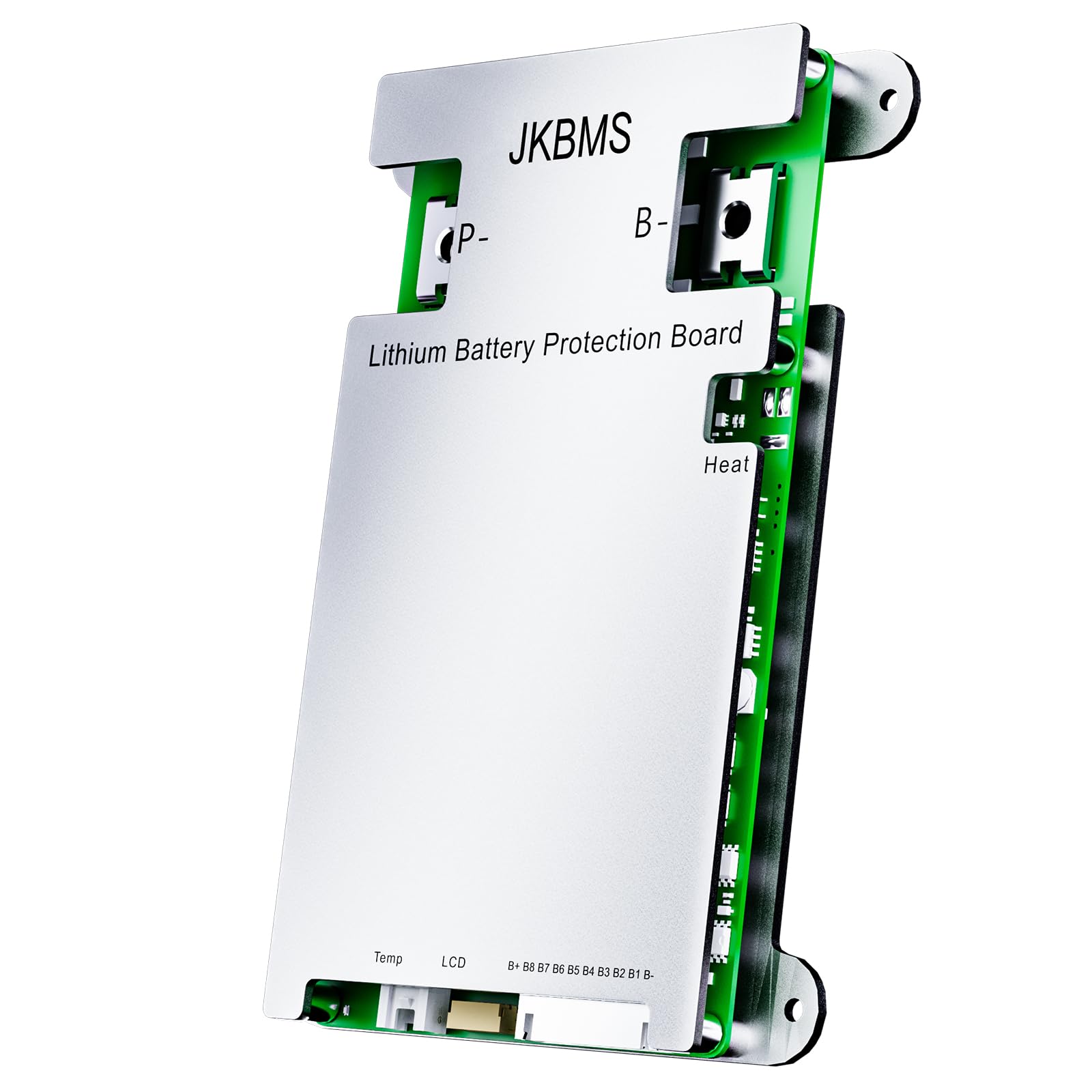 JKBMS Smart BMS 4S-8S 12V-24V 100A 1A Active Balance with Built-in Bluetooth and RS485, Protection Board for Li-Ion, LiFePO4 and LTO Lithium Batteries (JK-B1A8S10P) 4S-8S 100A 1A Smart BMS
