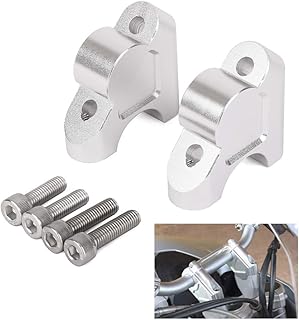 JFG Racing Motorradlenker-Heber Klemme Verlängerung Adapter – zum Anheben um 33 mm – für BMW R1200GS LC 2013–2017, R1200GS...