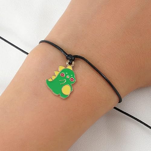 Miniatura 6 de 25 dijes de dinosaurios de dibujos animados esmaltados chapados en oro, divertidos dijes de dinosaurio, dijes esmaltados de oro, dijes geniales para