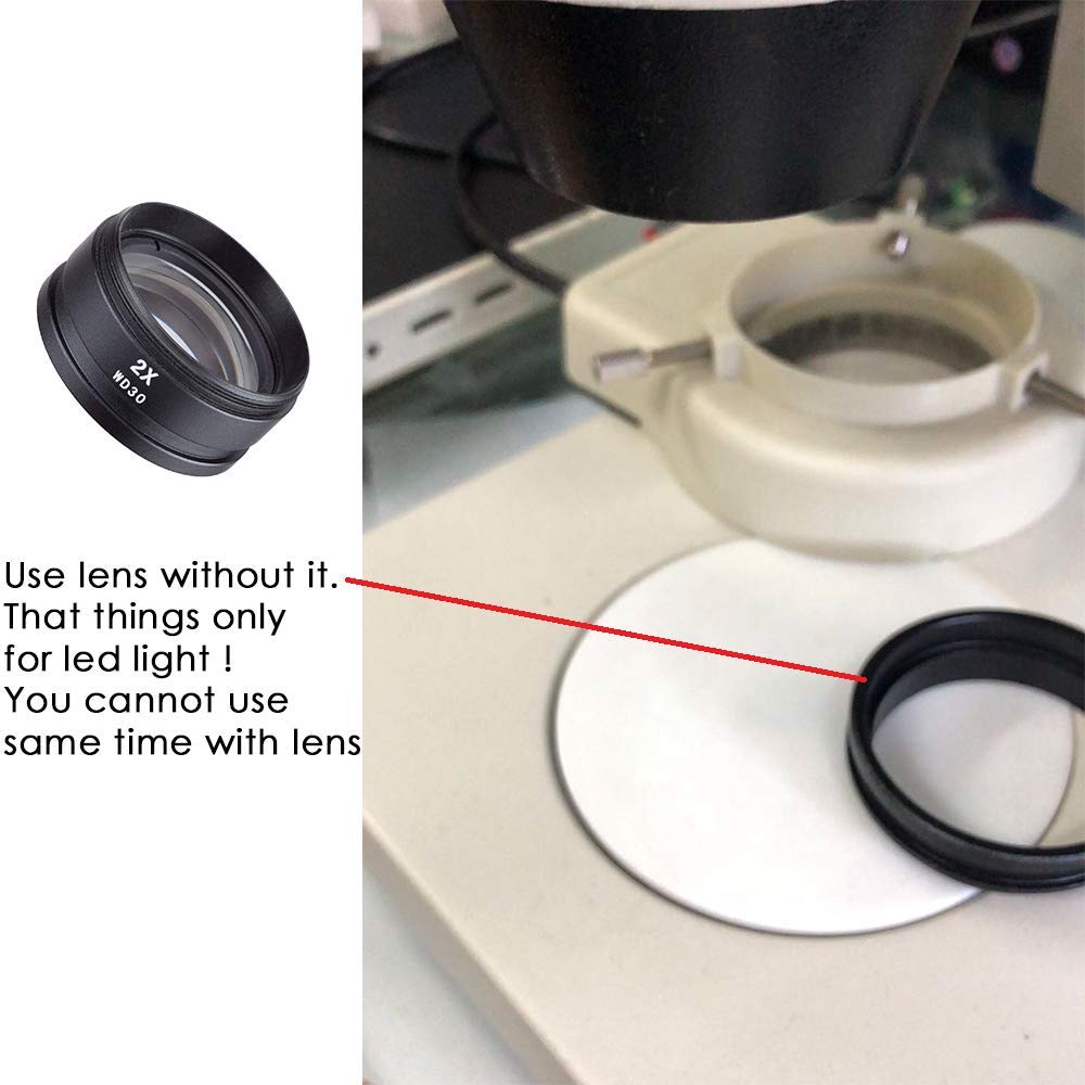 Flаѕh Sаlе Buу 1 gеt 1 SM20 2X Barlow Lens, CyberPark SM20 2X Barlow Lens for SM and SW Stereo Microscopes (48mm)