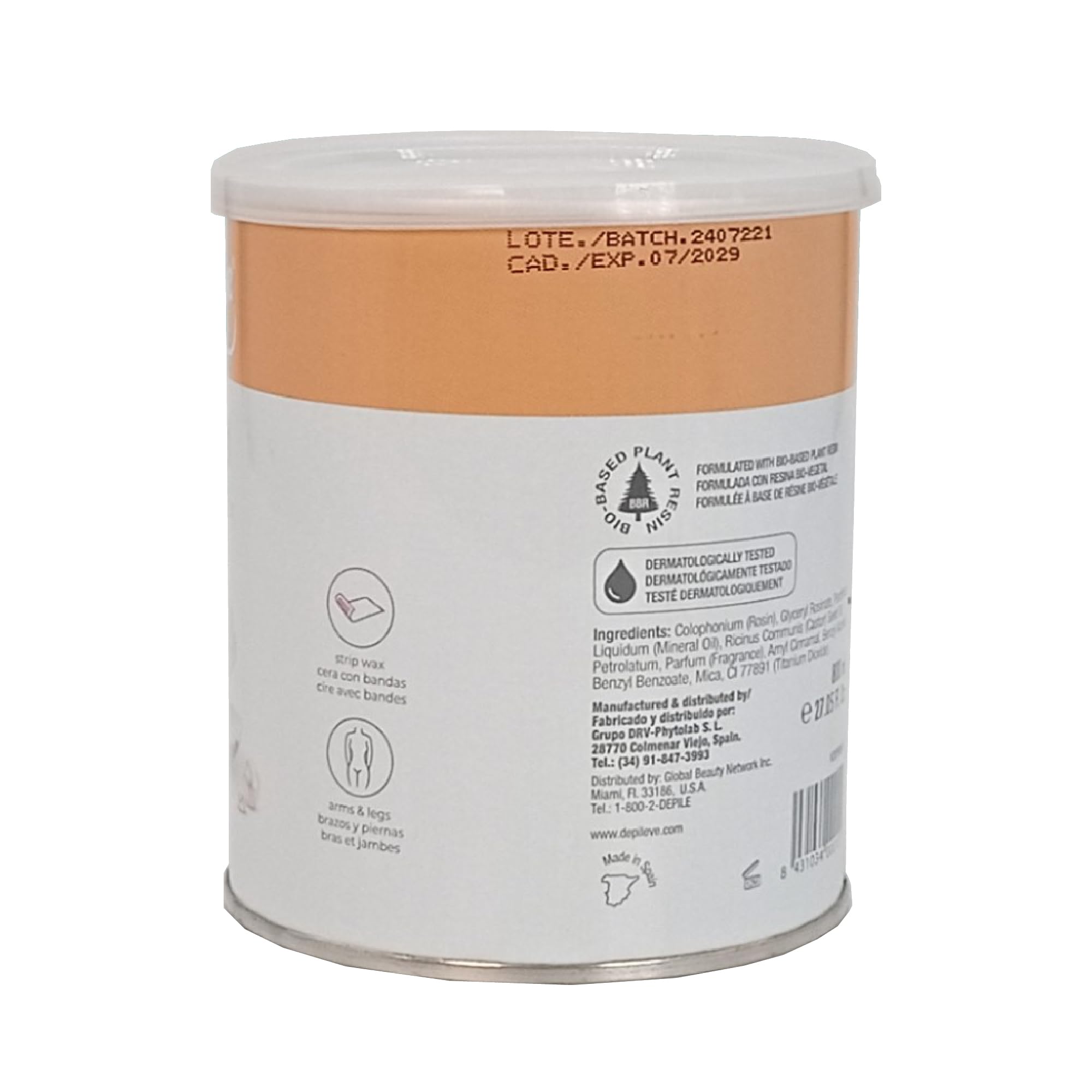 Depilève Cera con Bandas Perlada 800 g