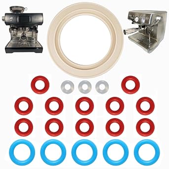 20pcs O-Ring Servicing Set + 58mm Seal for Sage/Breville Dual Boiler Coffee Machines - Silicone Seals for Hose, Thermal, and Steam Probes BES - SES 900/920/980/990