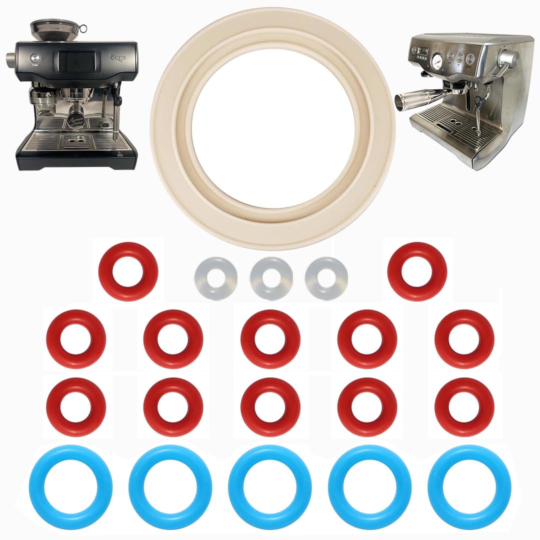 20pcs O-Ring Servicing Set + 58mm Seal for Sage/Breville Dual Boiler Coffee Machines - Silicone Seals for Hose, Thermal, and Steam Probes BES - SES 900/920/980/990