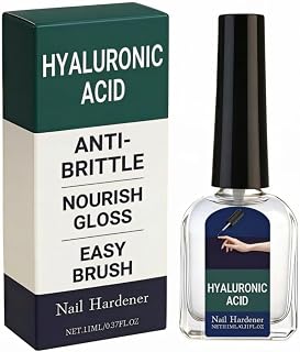 Nail Care Serum - Hyaluronic Acid Nail Hardener for Cracked Cuticles & Dry Nails, Strengthens, Repairs, and Promotes Fast Growth, Suitable for Manicures & Home Nail Care, 0.37 fl oz (1)