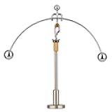 Steel Physics Toy Kinetic Art Balance Toy Balancing Decompressive Science Psychology Home Office Toy for Desk Decor Golden Pants Hercules WJ149