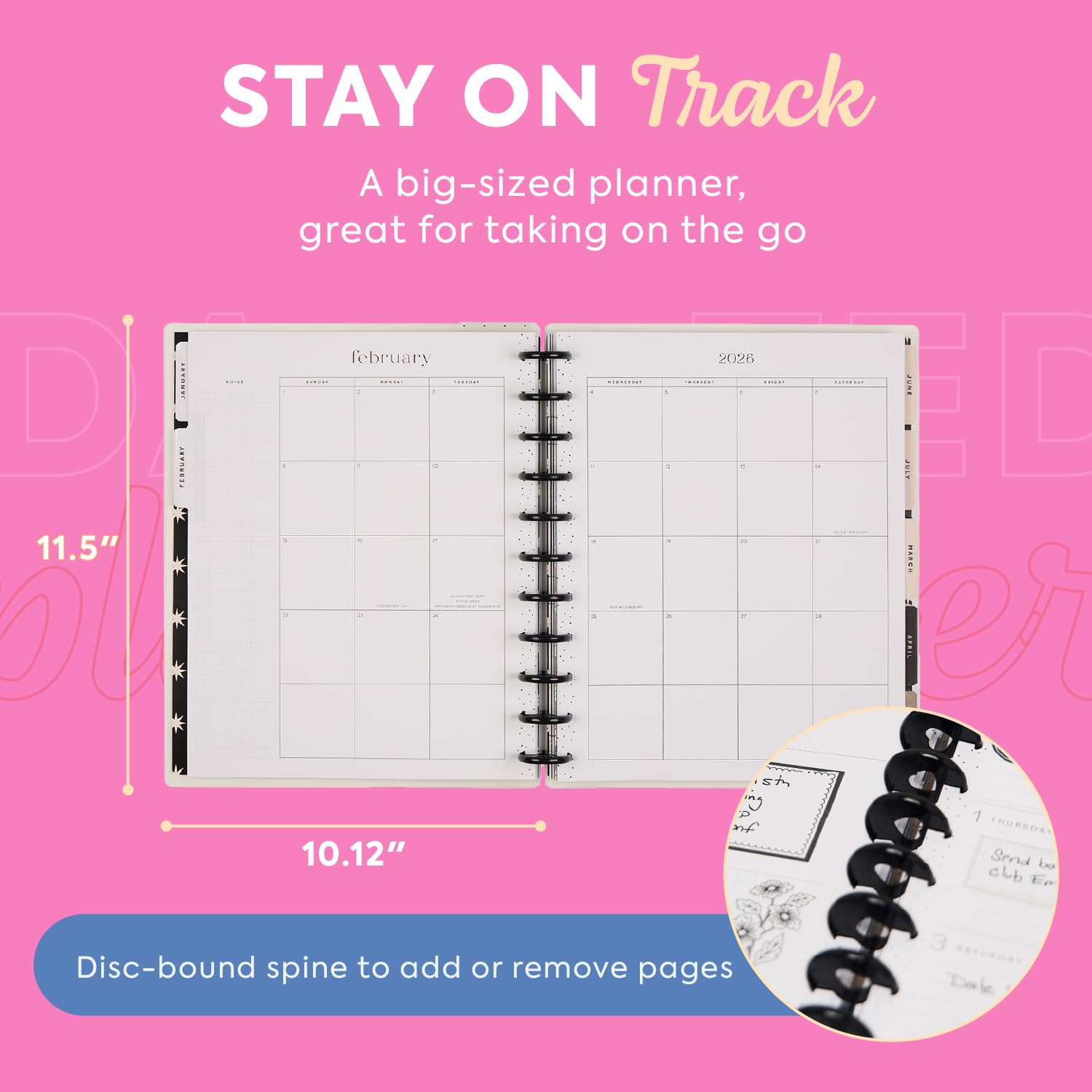 Amazon.com : Happy Planner Disc-Bound Planner Jan.–Dec. 2026