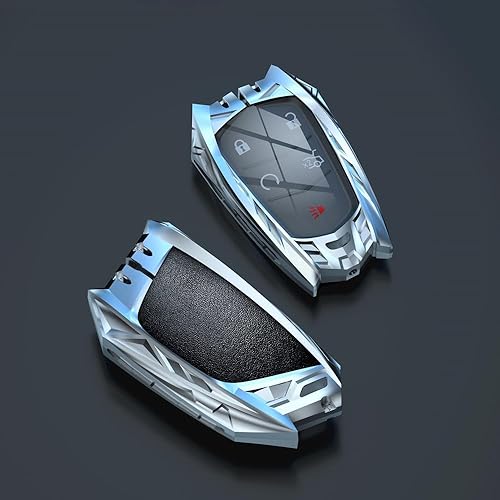 Miniatura 6 de Funda de aleación para llavero compatible con Cadillac CT5 XTS XT4 XT5 ATS Escalade Accesorios 4 6 botones Llaveros