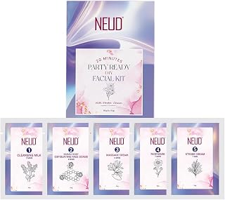 NEUD Party Glow Facial Kit with Strobe Cream for Face Glow, Facial Cleanup Kit with Goodness of Honey, Salon-Like Glow at ... Price In India
