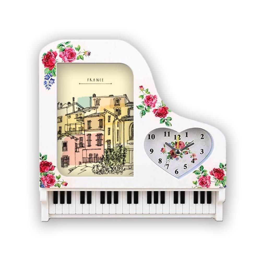 Horloge murale colorée idée cadeau créative City Building et design piano