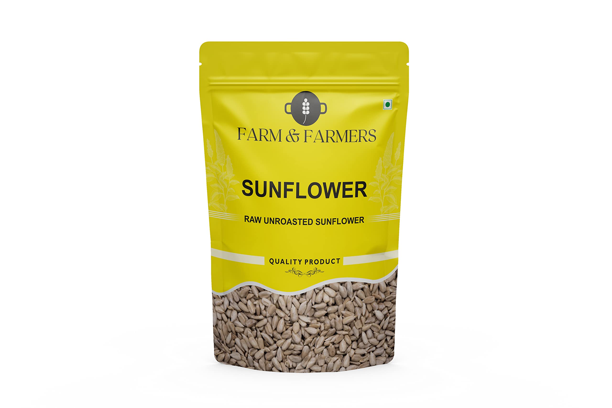 Farm & Farmers Sunflower Seeds - High in Protein | Raw Sunflower Seeds for Eating - 500 Gram (B09YMG2H3N) Amazon Price History, Amazon Price Tracker