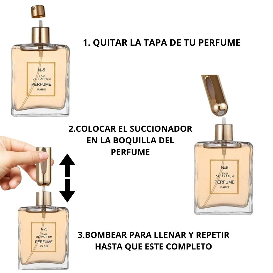3 SZTUK 5ML Akumulator perfum Atomizer, Mini przenośna butelka z rozpylaczem, Akumulator do wody kolońskiej, miniaturowe perfumy bez wycieków, słoik. Idealny na wieczór, podróże, imprezy, randki.