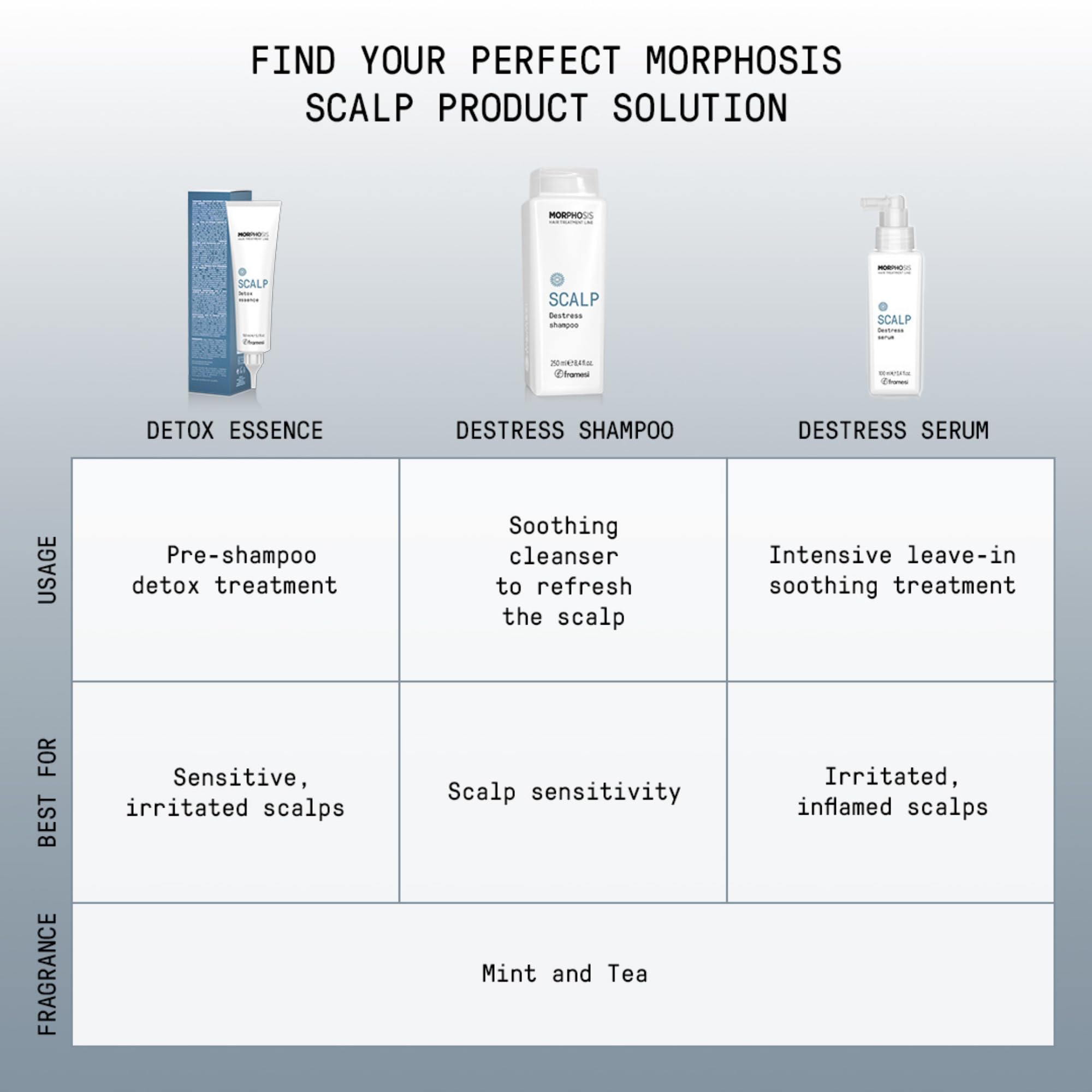 FRAMESI Morphosis Scalp Exfoliate, 5.1 fl oz, Scalp Exfoliator, Pre-shampoo Scalp Treatment