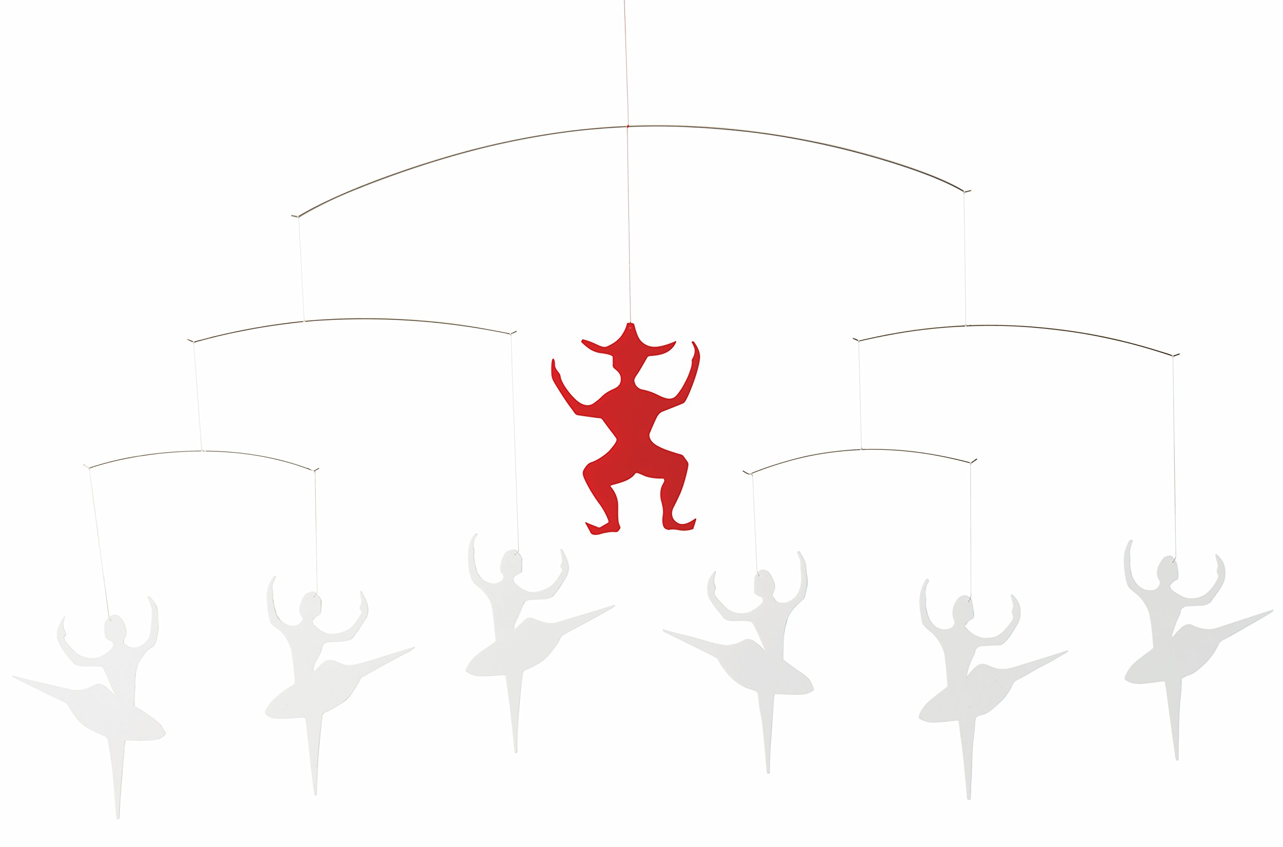 Flensted Angel Chorus Hanging Mobile - 25 Angels, Handmade In Denmark, 22 Inches, High Quality - View #4
