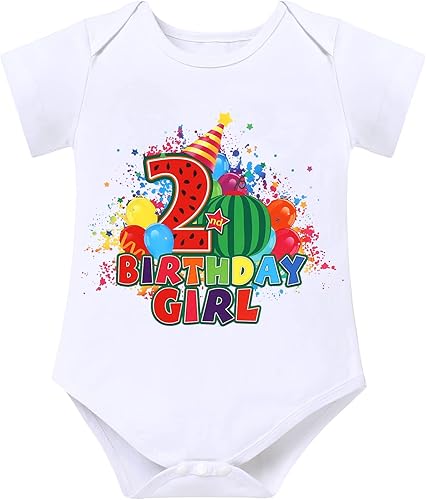 Miniatura 2 de Traje de sandía para el primer cumpleaños de bebé niña con falda tutú arco iris diadema ropa de verano para sesión de fotos