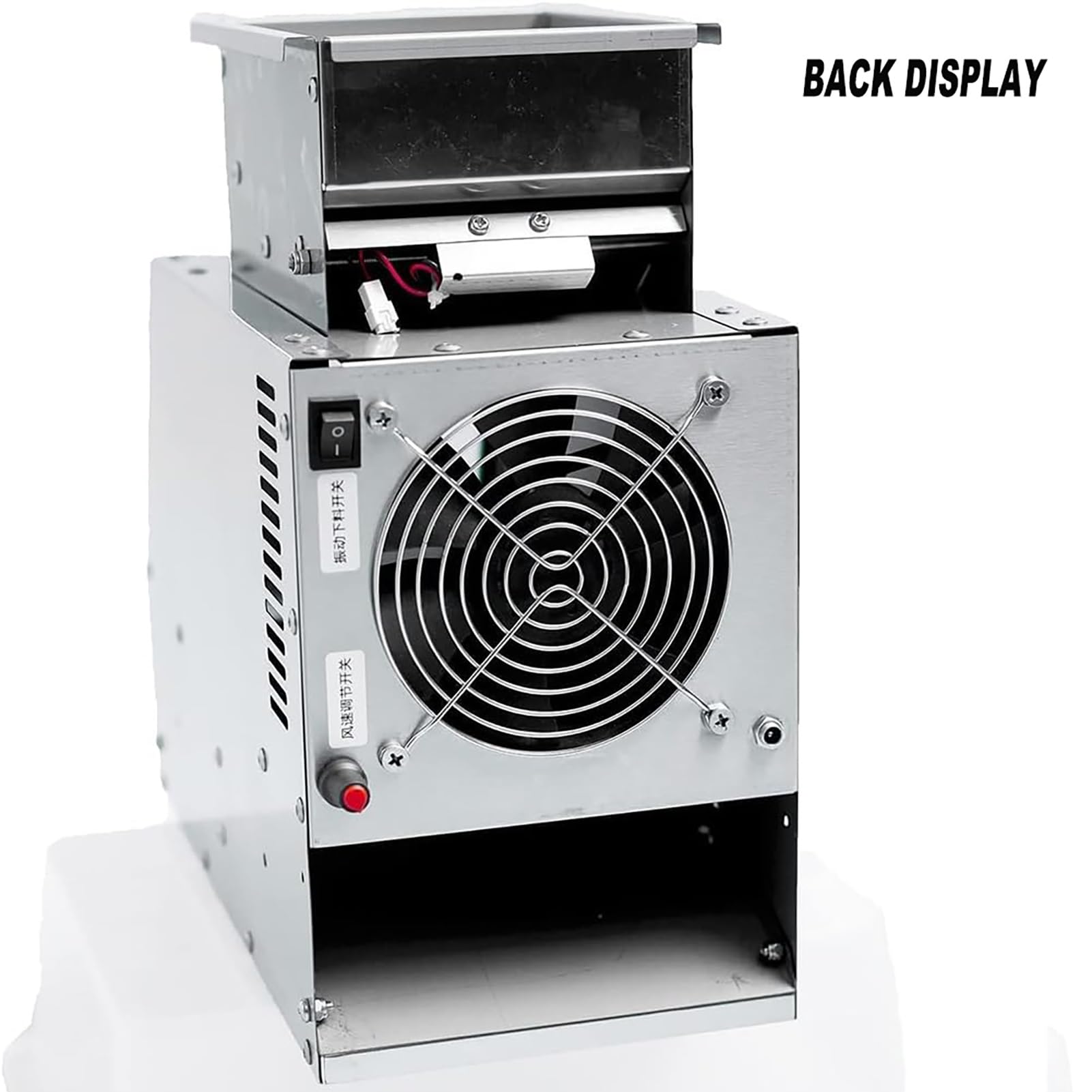 Pulitore elettrico per cereali, separatore di semi per uccelli e macchina Winnowing con ventola a velocità regolabile per una pulizia efficiente e lavorazione di cereali e mangime per