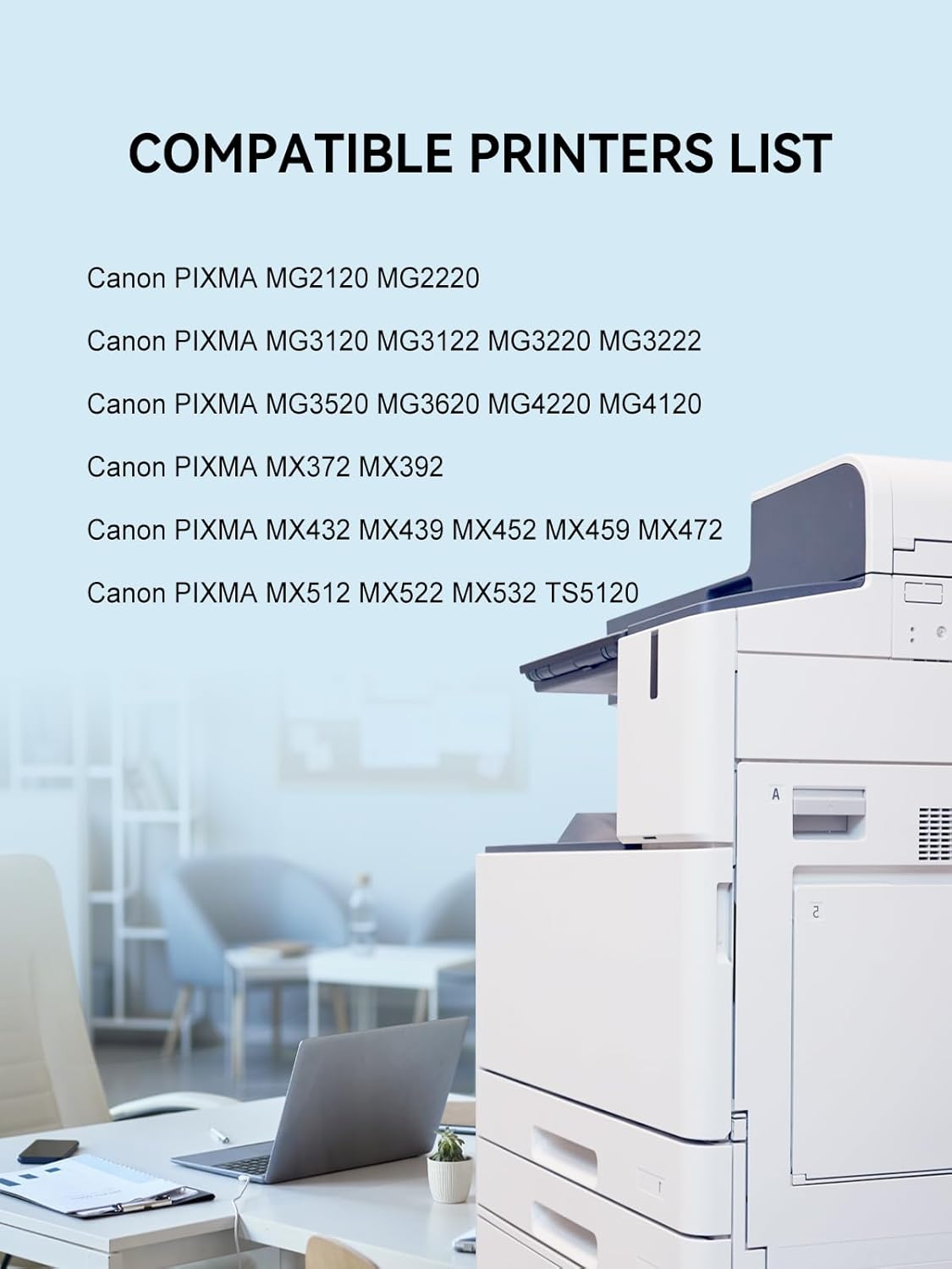 240XL 241XL Combo Pack PG-240XL CL-241XL Replacements for Canon 240 and 241 Ink Cartridges Black Color Used with Canon Pixma Printer MG3600 MG3620 TS5100 TS5120 MG3520 MG2120 MX452 MX512