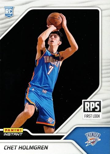 2022-23 Panini Instant RPS First Look Basketball RPS-2 Chet Holmgren Rookie Card Thunder - Only 2692 made