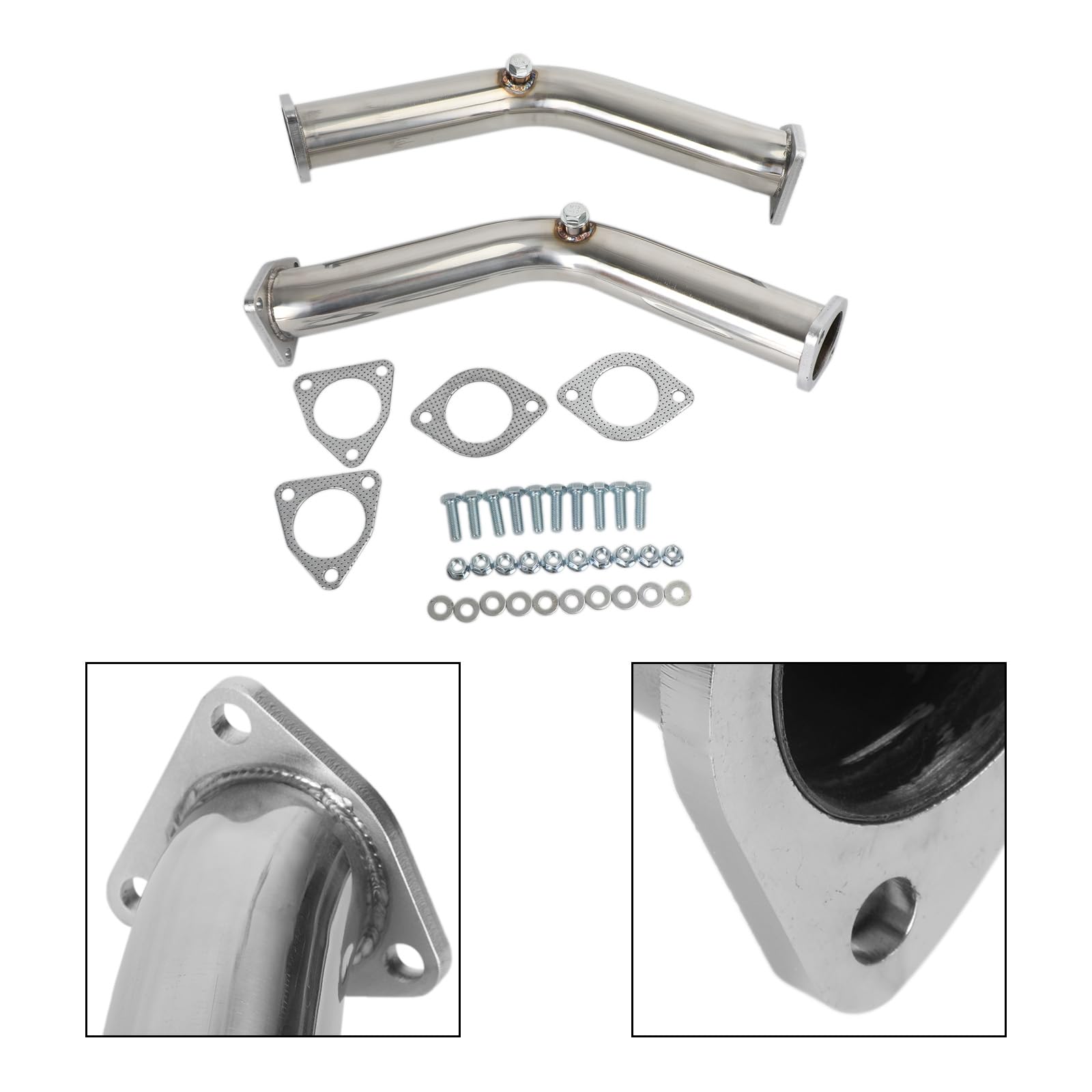 2 Test Pipes Decat Non Reson Straight Exhaust für Nissan 350Z für Infiniti G35 FX35
