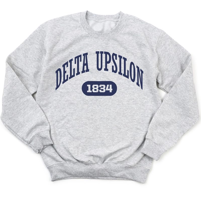 Delta Upsilon Sweatshirt - DU Fraternal Arch Fraternity Crewneck Sweatshirt