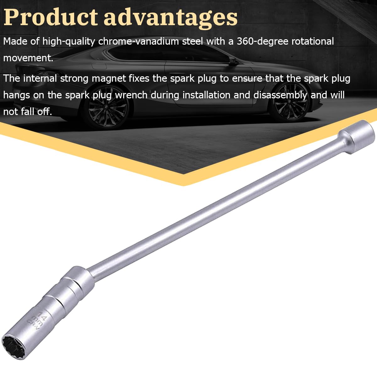 Chiave Candela Magnetica Universale 14mm - Strumento Professionale Per Rimozione E Installazione Candelette Auto - Foto 11