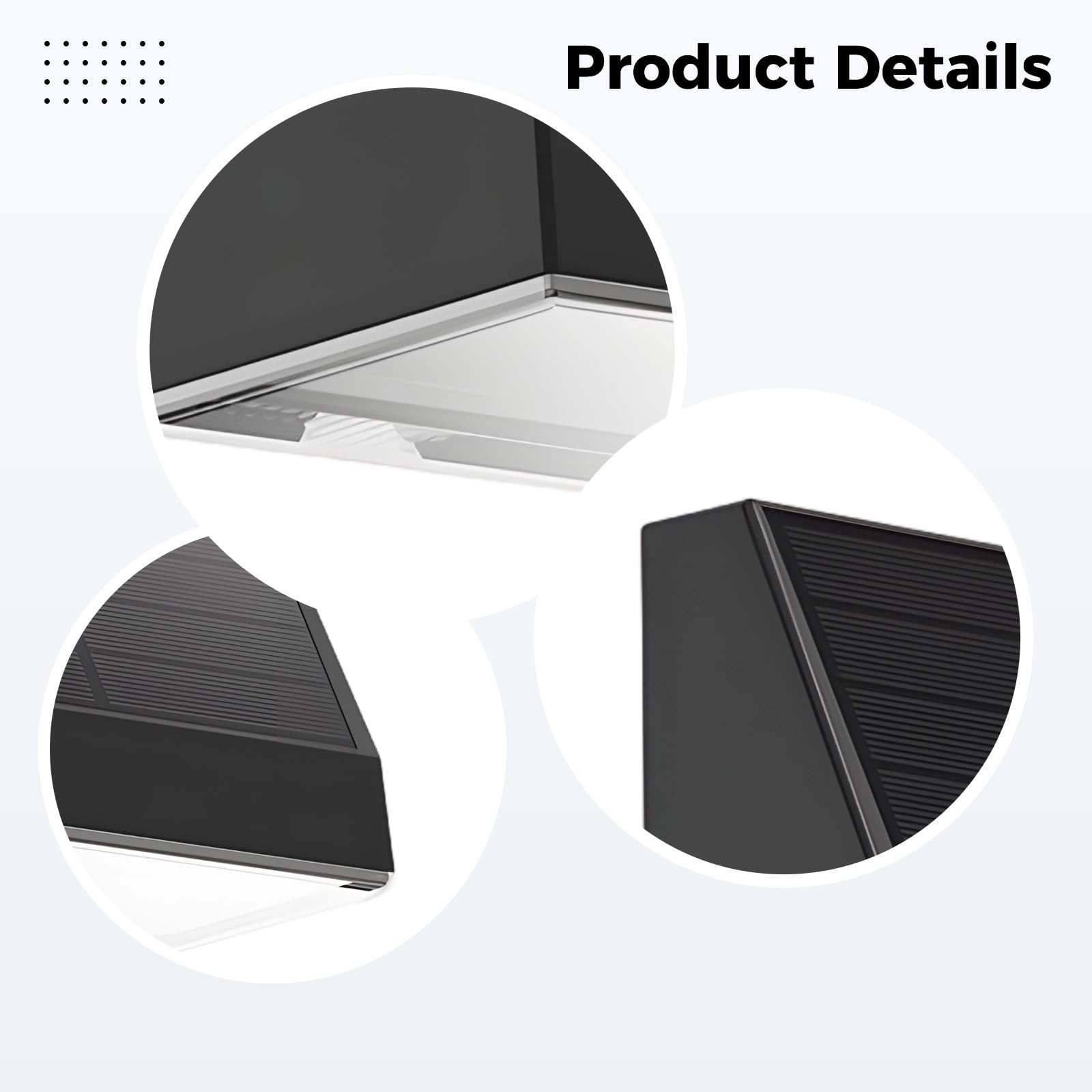 Applique da parete a LED per esterni, 2 luci solari da parete con sensore di movimento radar, impermeabilità IPx5, luce bianca calda, per giardino, patio, cortile, portico, nero, 5,0 V
