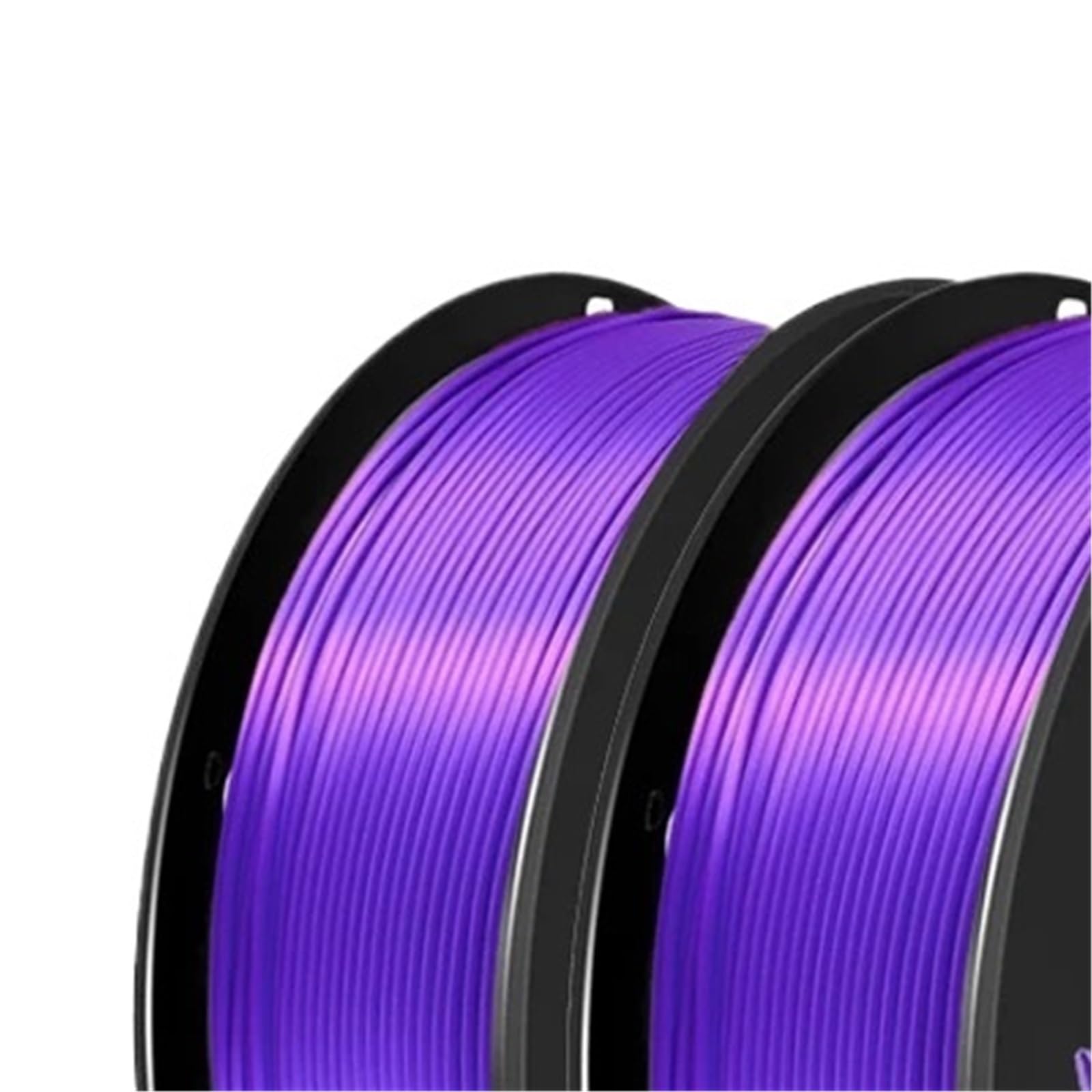 Compatible con filamento PLA genérico | Recambios envasados ​​al vacío rojo violeta seda 1,75 mm 250 g 500 g 1 kg(PLA silk purple C)