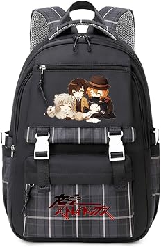 ISaikoy Anime Bungo Stray Dogs Backpack Student Daypack Bookbag Daypack School Bag 12