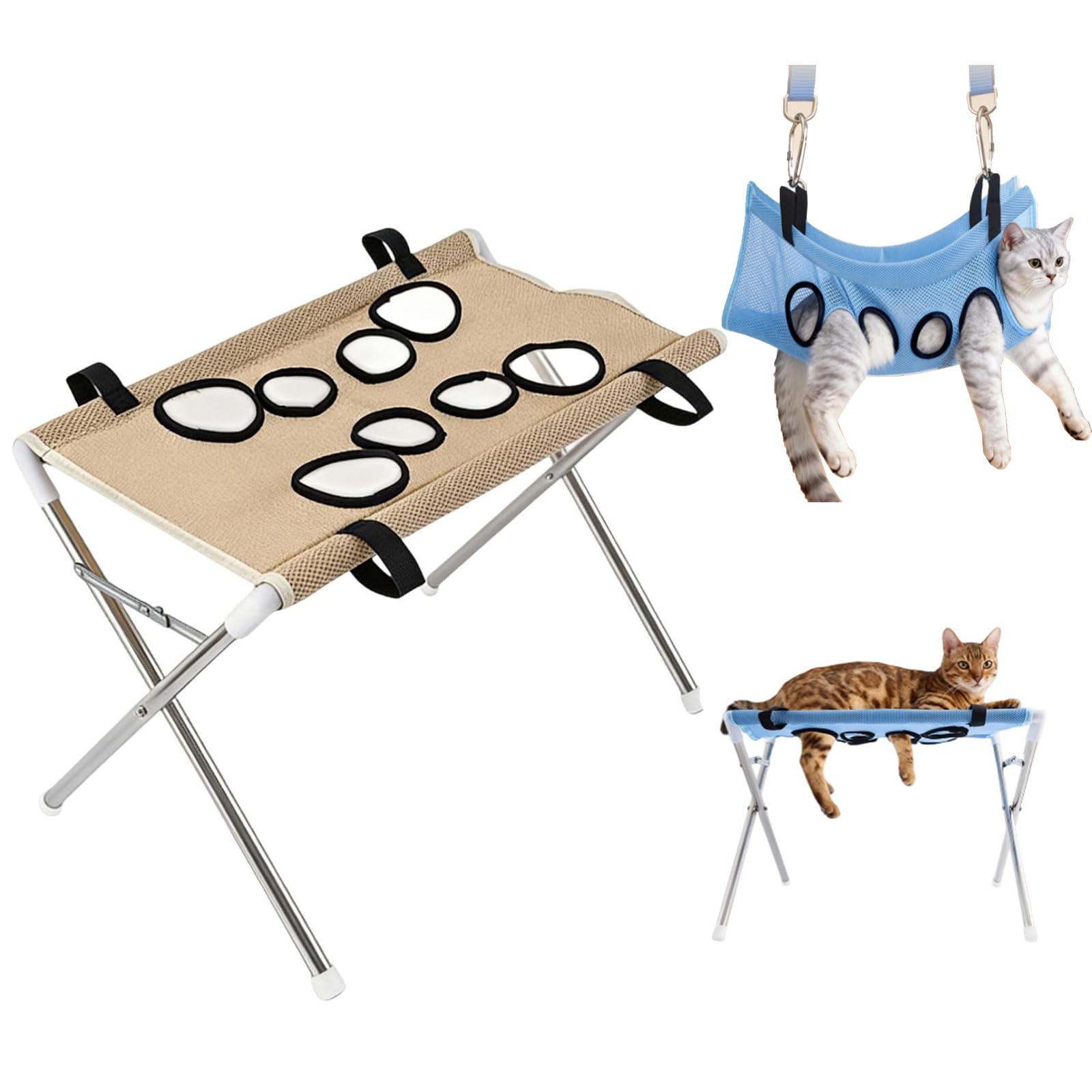 Generisch Grooming Hammock für Katzen und Hunde mit 8-Loch-Design