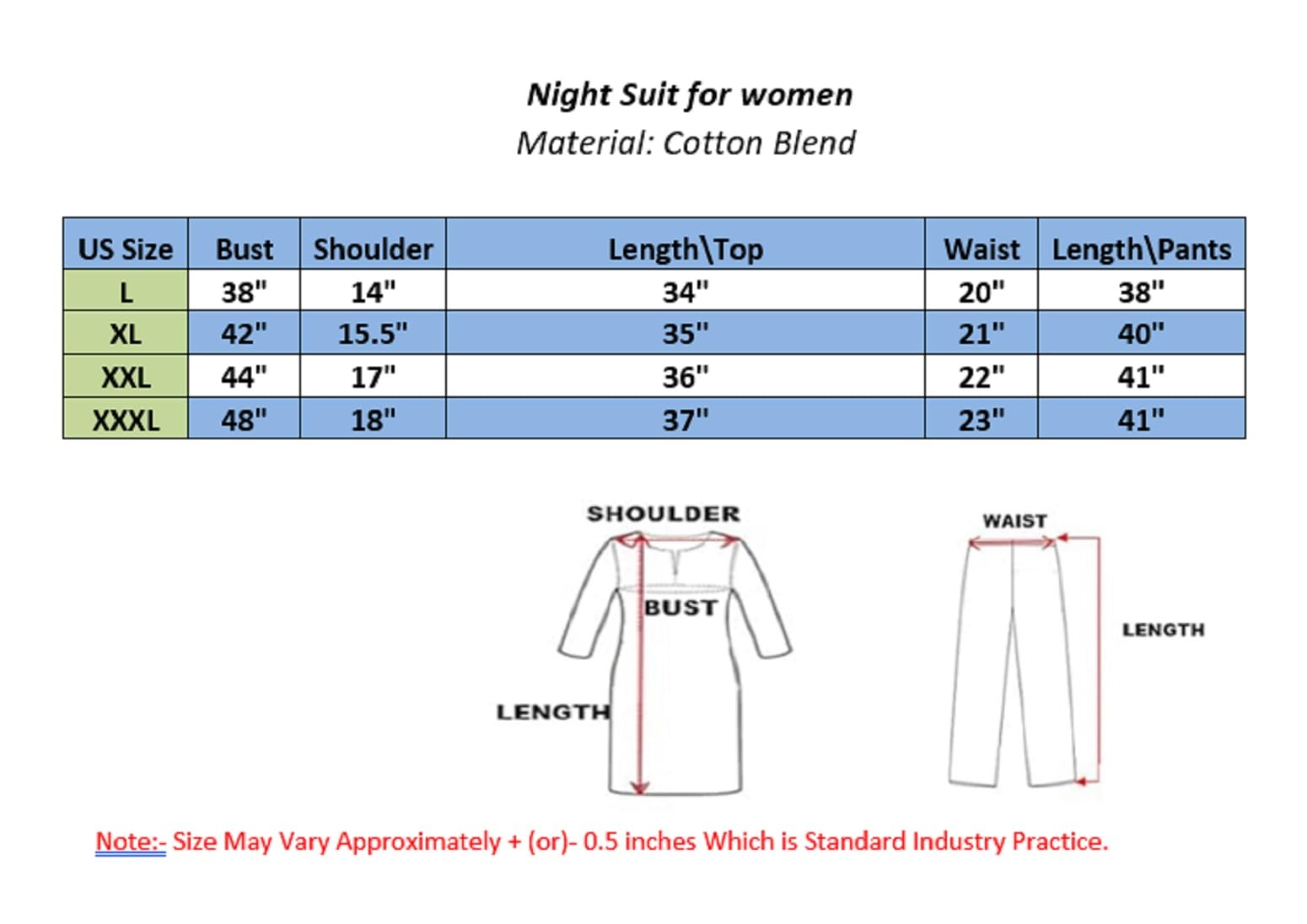 Duchess Women's Cotton Printed Regular Fit & Embroided Long Length Night Suit Set, Pink - Image 2 thumbnail
