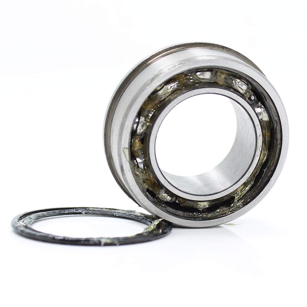 Rodamientos con Brida F6202, F6202RS, F6202-12.8-2RS (12.8 x 35 x 11 mm, ABEC-1), F6202-RS, 4 Unidades, for Rueda de Carretilla de jardín. Productos industriales.