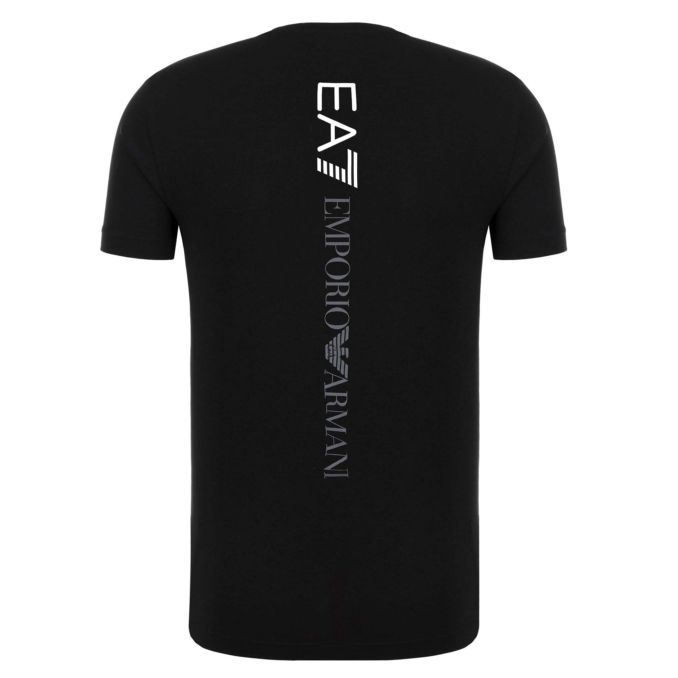 Emporio Armani EA7 T-Shirt 6GPT15 PJ02Z, maniche corte, girocollo Nero
