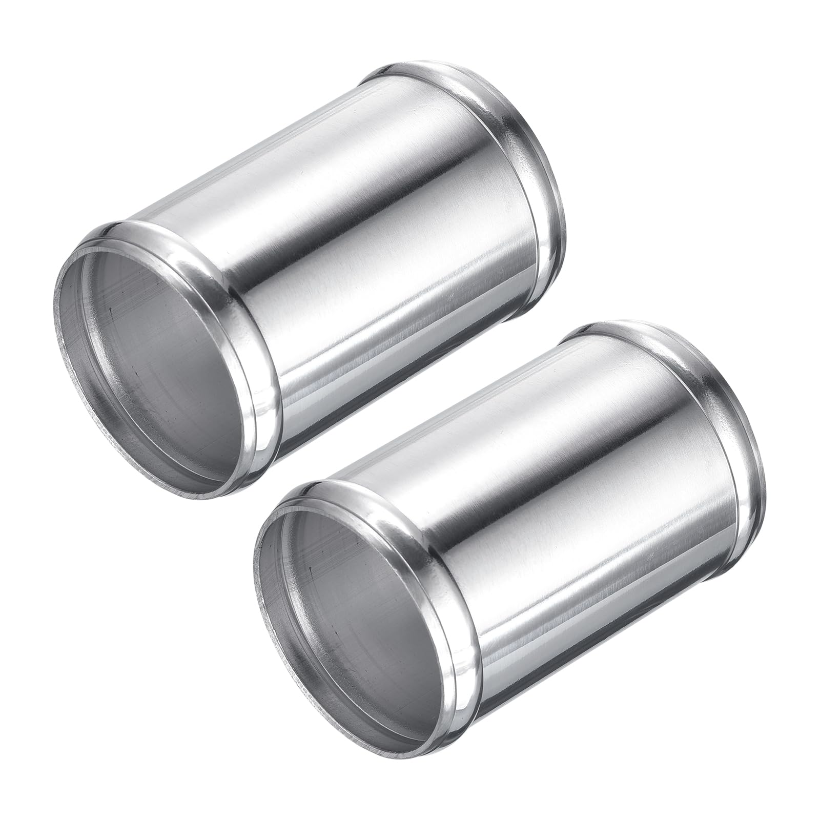 DMiotech 2er Pack (63mm/2-1/2" OD x 60mm ID) 6061 Aluminium Schlauchverbinder 4" Länge Intercooler Rohrverbinder Luftansaugrohr mit Perlenrollen