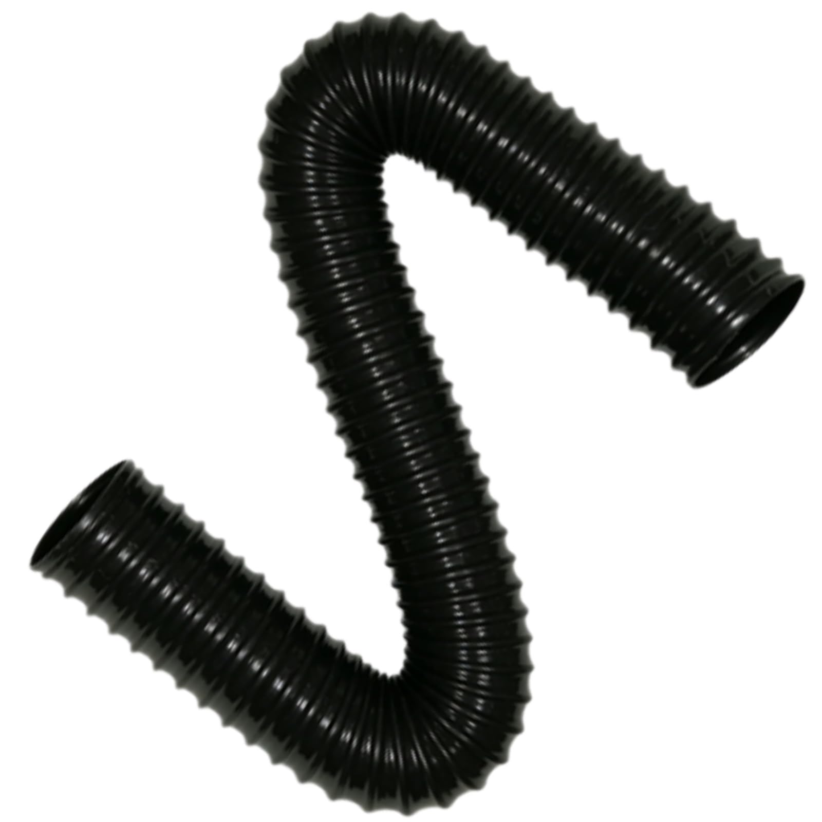 Black PU Collection Hose 95mm ID 1m 0.63-2mm Thickness Inrial Vacuum Extractor(1.2mm)