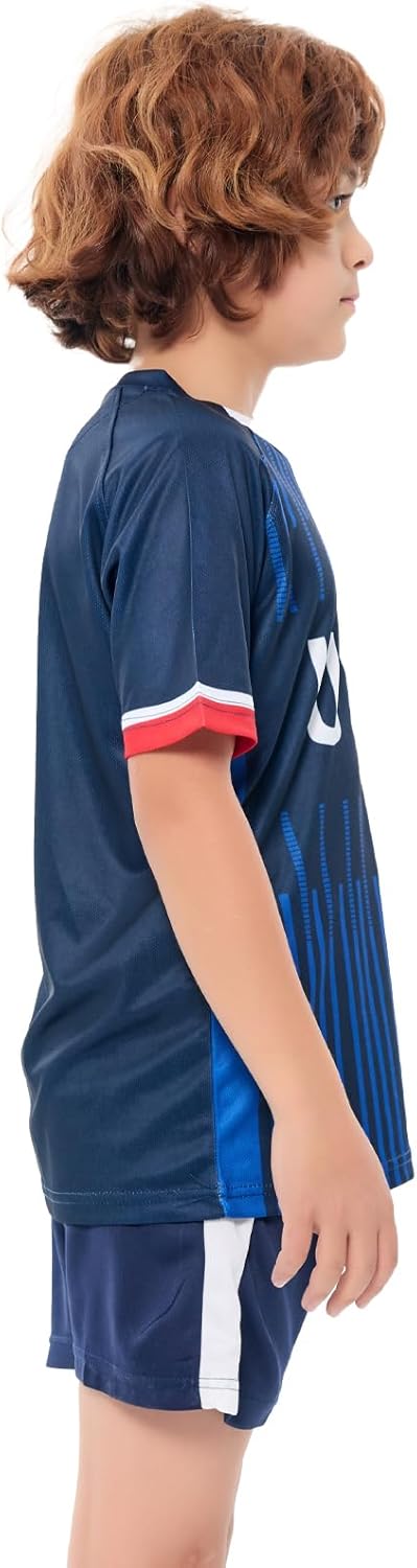 Soccer Jersey Kids #10 National Team Boys&Girls Soccer Shorts Youth Football Practice Jersey/Shirt Set Gift for Soccer Fans - Image 5