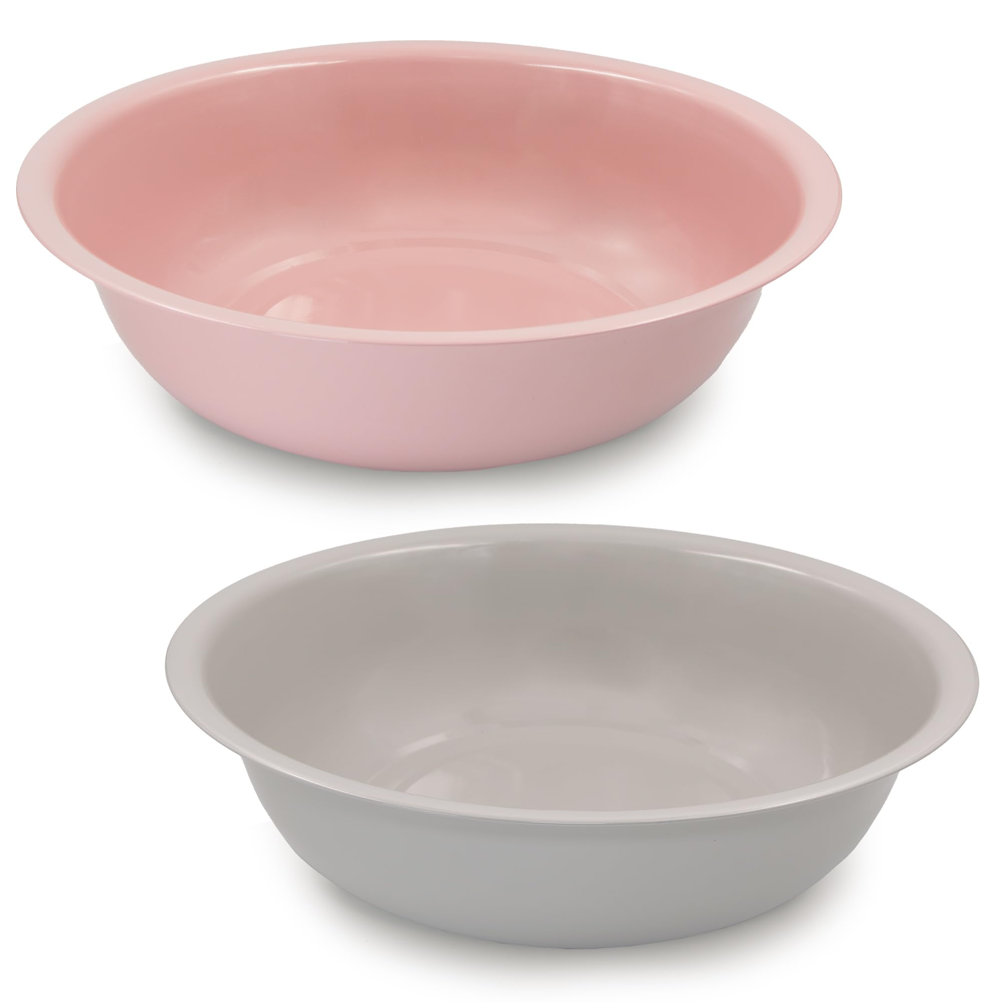 Lackierte Wanne - Große Schale zum Bepflanzen - Garten Deko Draußen - Wasserwanne Miniteich Balkon Deko - Teichwanne Garten Deko (Grau und Rosa)