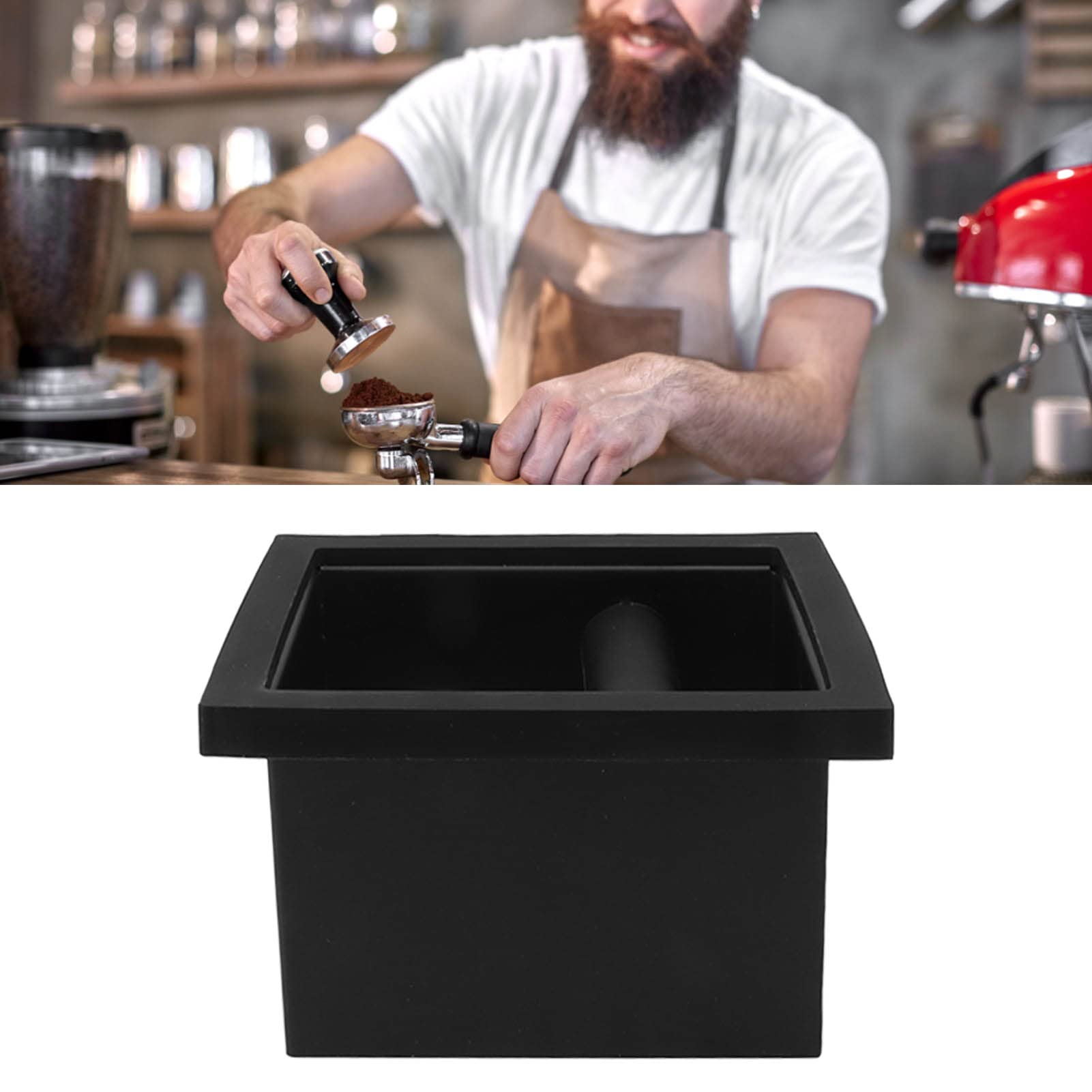 Café Moulu Knock Box Chute en Acier Inoxydable intégré au Bureau Seau de Laitier sans Fond pour la Maison
