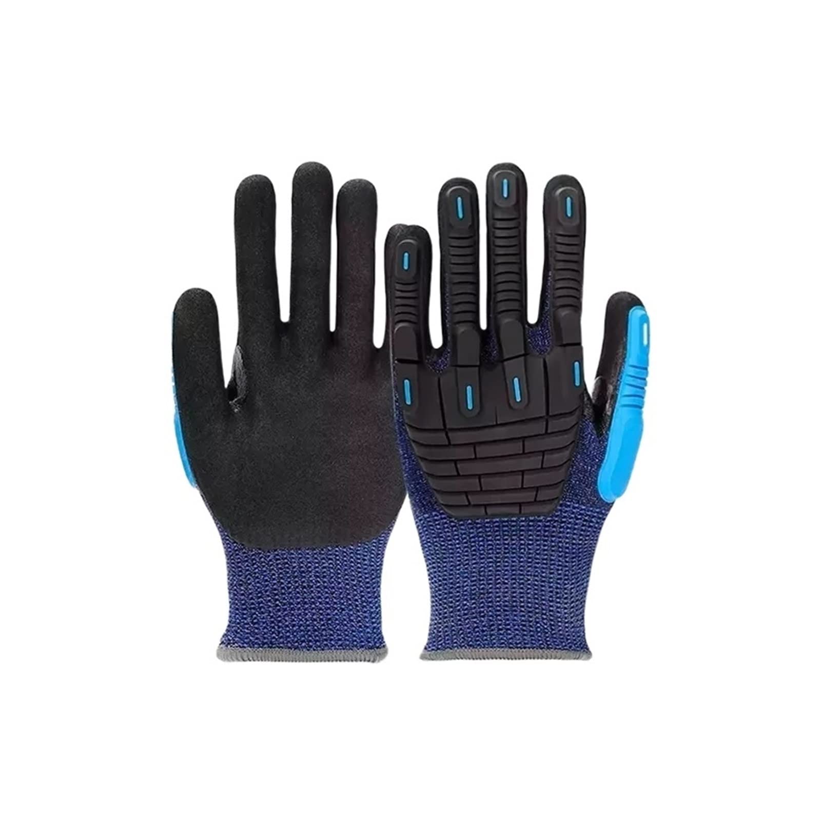 Guantes resistentes a cortes, guantes a impactos y a de grado 5, trabajo fibra vidrio poliéster nitrilo HPPE Alta resistencia