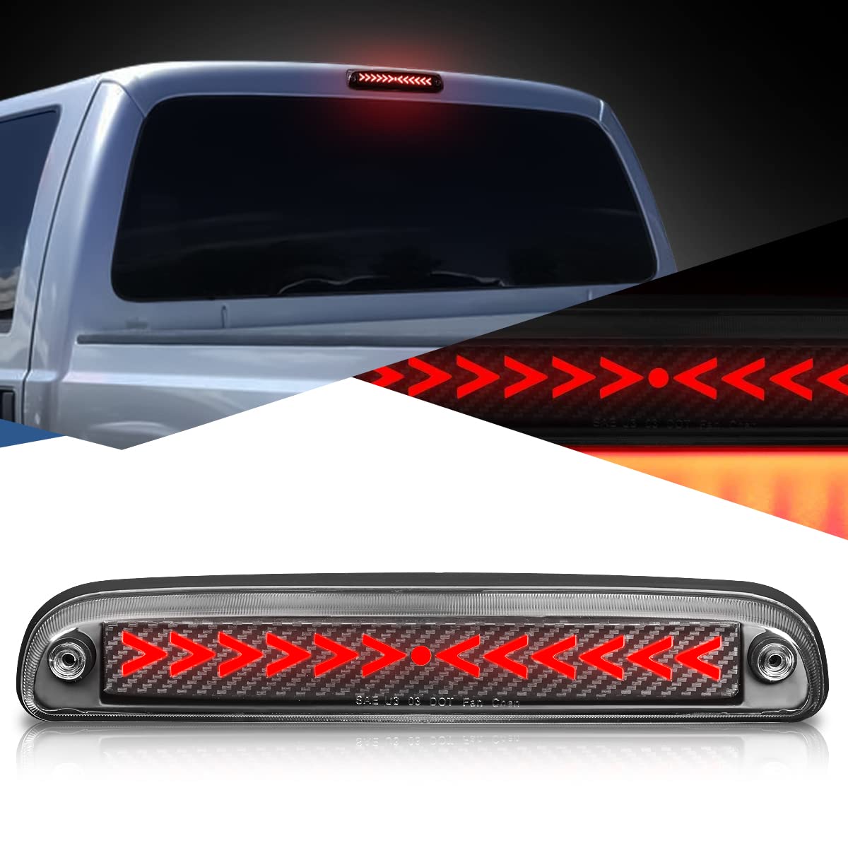 Auto Dynasty LED Third Brake Light for 93-16 Ford Ranger F-250 Super Duty