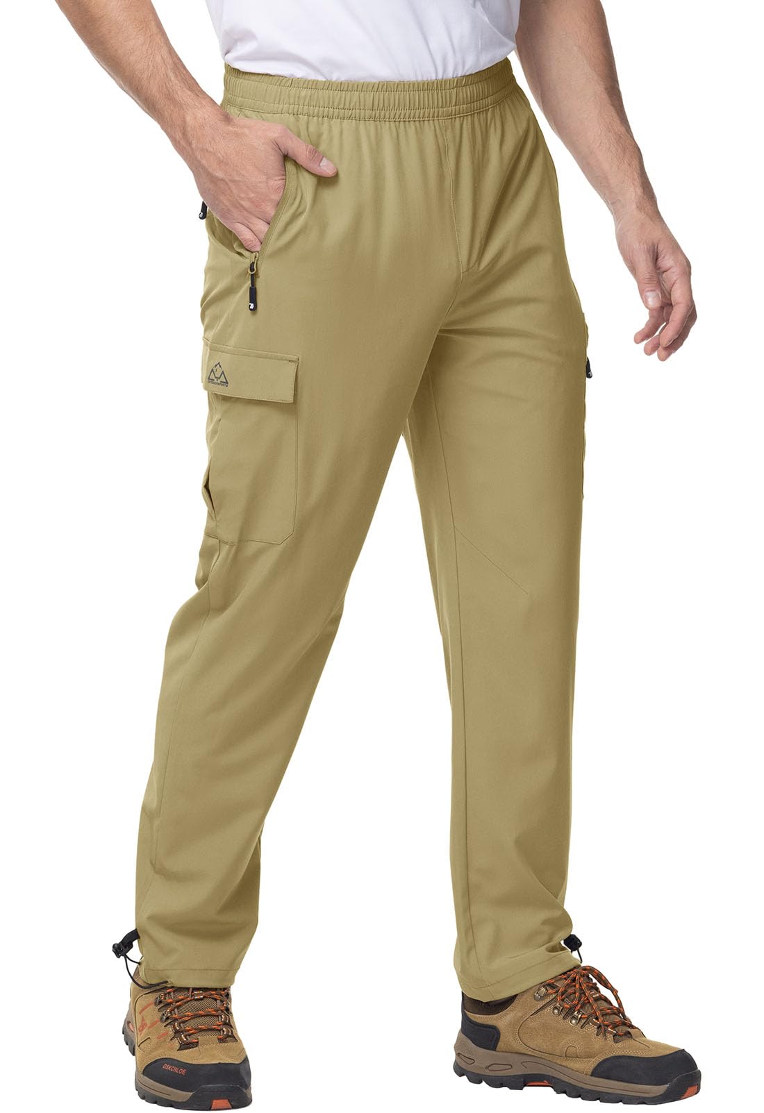 YSENTO Pantalones de senderismo para hombre, pantalones de trekking, verano, ligeros, transpirables, de secado rápido, resistentes al agua
