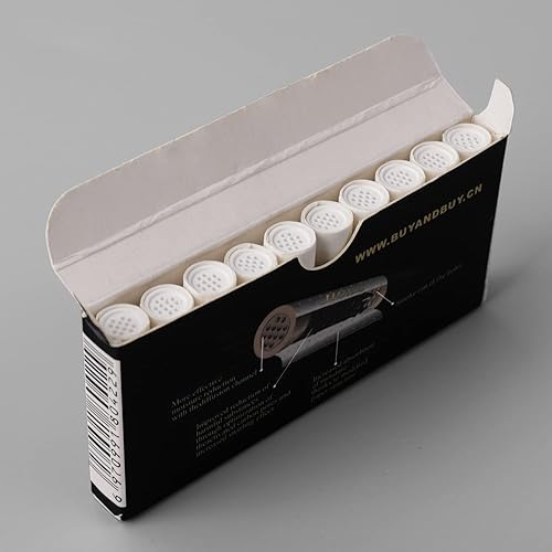 Miniatura 8 de Filtros de tubo de 0.315 pulgadas con tapas de cerámica, filtros de papel de carbón activado que se adaptan a la mayoría de las tuberías de tabaco