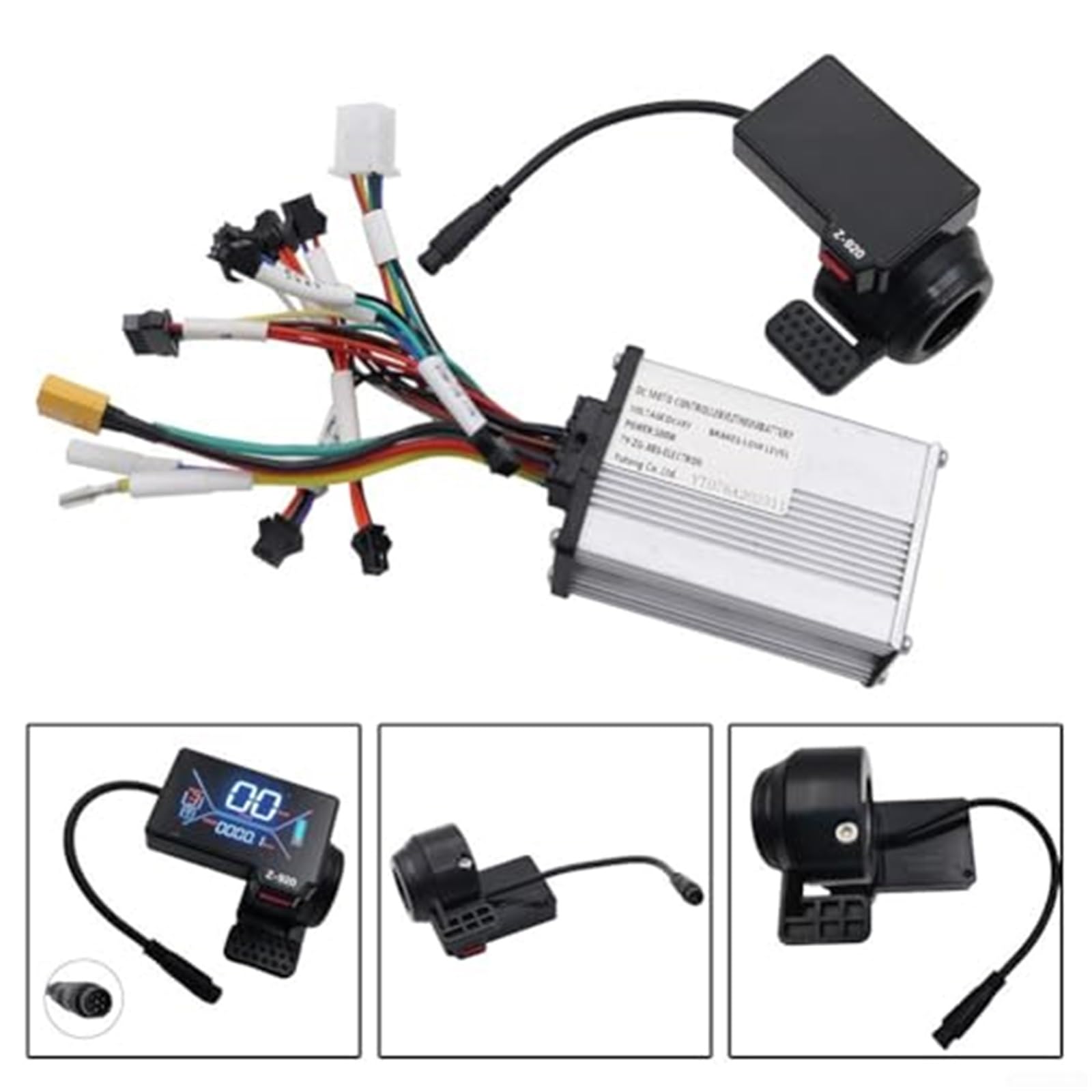Pantalla LCD de Alta compatibilidad, for Kugoo, Scooter eléctrico, Mejora tu Experiencia de conducción Pantalla de visualización de Instrumentos(Black Display+Controller)