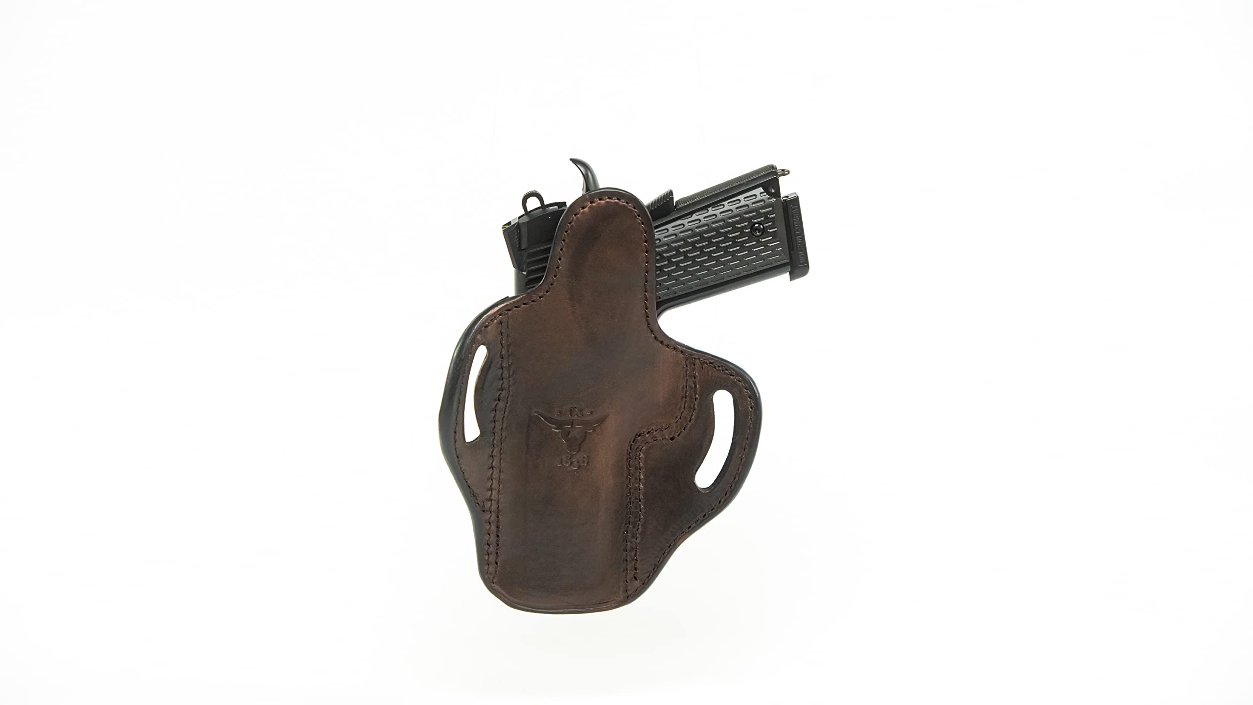 Tagua TX-BH3-522 Cannon Holster Most 9mm/ 40 mm/ 45 Double Stack, Right Hand, Brown