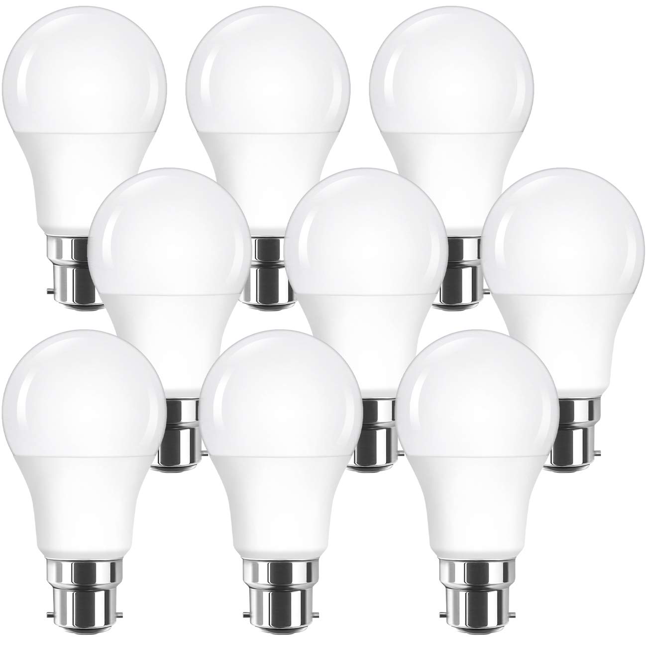 Buy ANWIO Daylight 8W B22 LED Light Bulb, A60 6500K Cool White