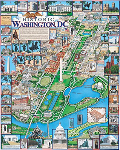 White Mountain Puzzles Washington DC - 1000 Piece Jigsaw Puzzle